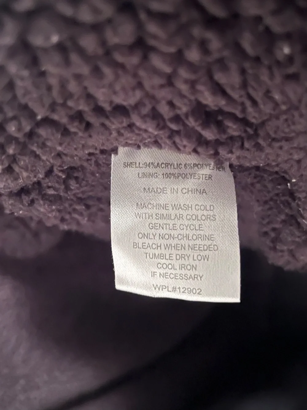 tri-block zip up sweater, extra large